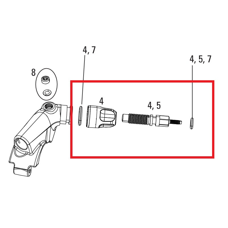 Kit Ajustador ROCKSHOX XLOC FLOODGATE SPRINT/FULL SPRINT 2014-16 ORO