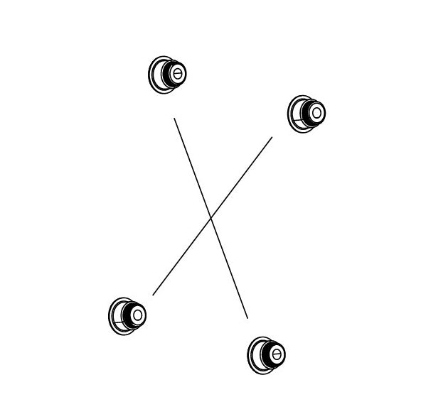 SRAM RIVAL Kit de tornillos 1x/2x para platos 94/107BCD