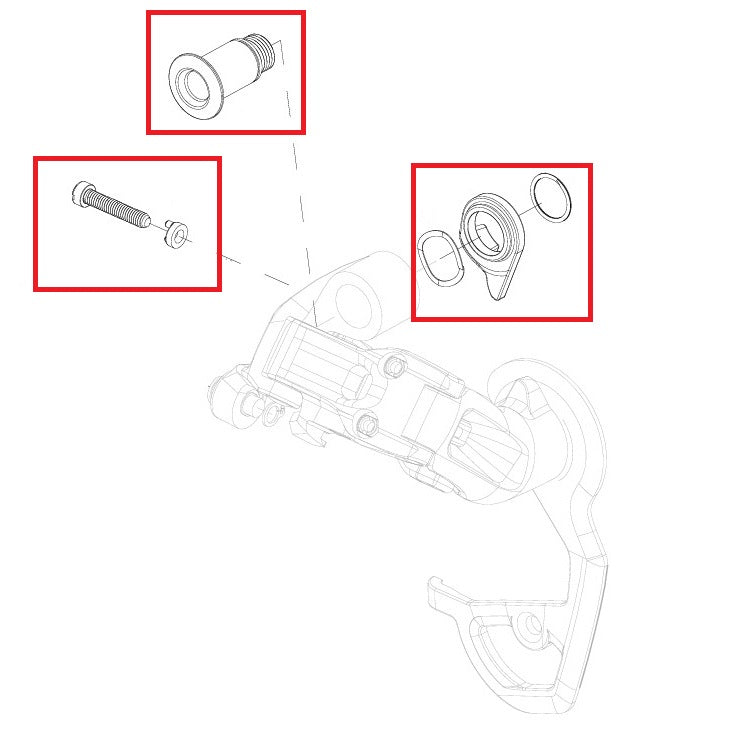 KIt SRAM RED Tornillos de ajuste y montaje del desviador