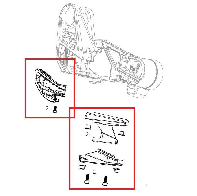 Kit de protección de desviador SRAM XX T-Type Eagle AXS