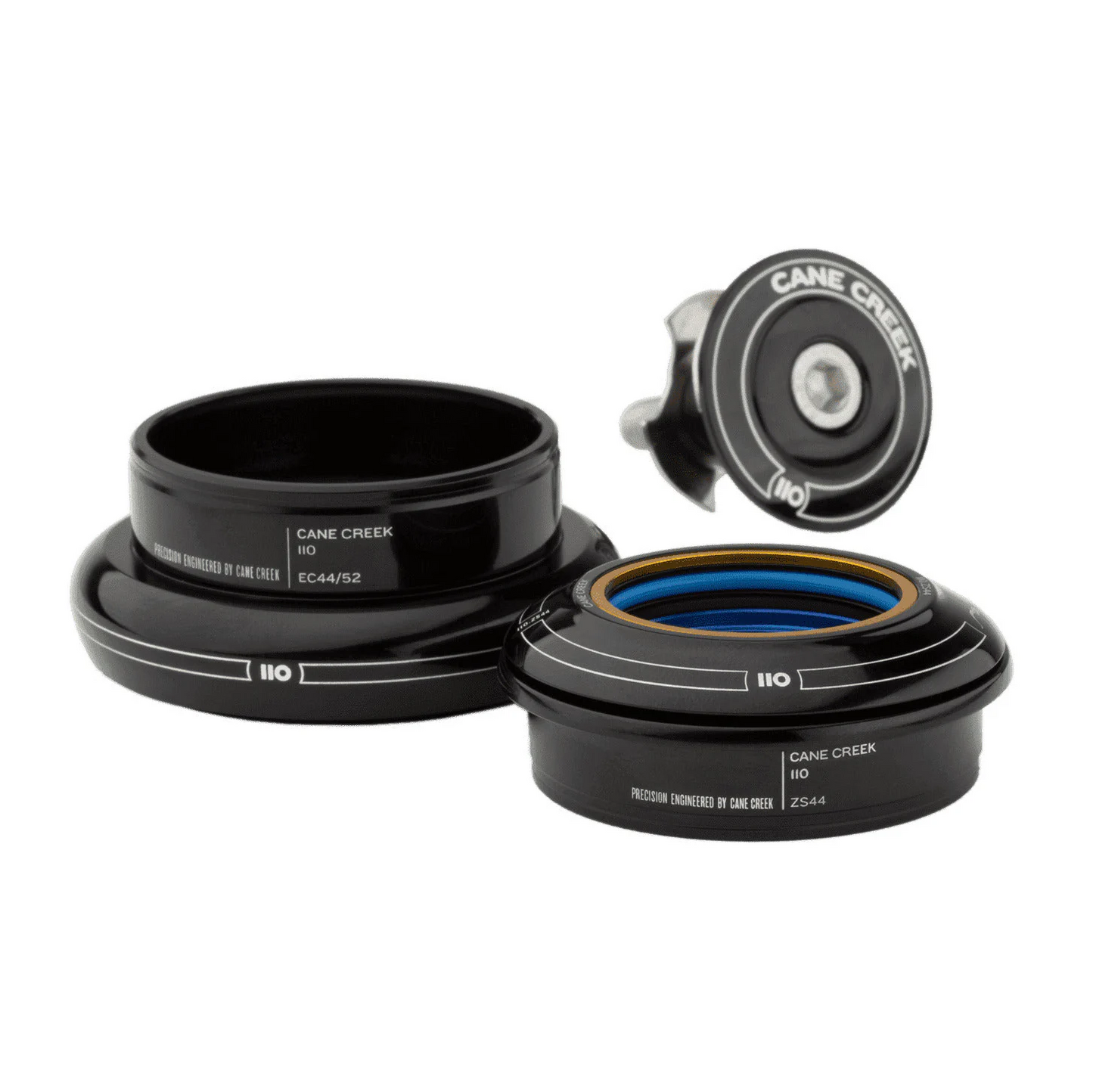 CANE CREEK 110 Juego de dirección 1 1/8", ZS44/28.6 | EC44/30, corto, negro