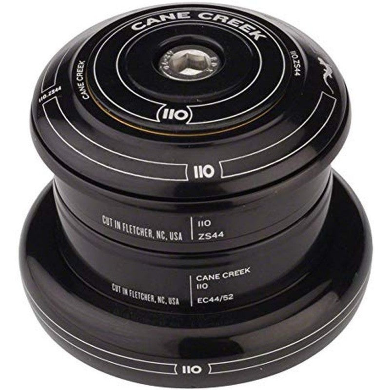Juego de dirección CANE CREEK 110 Tapered , 1 1/8"-1.5", ZS44/28.6/H8 | EC44/40, corto, negro