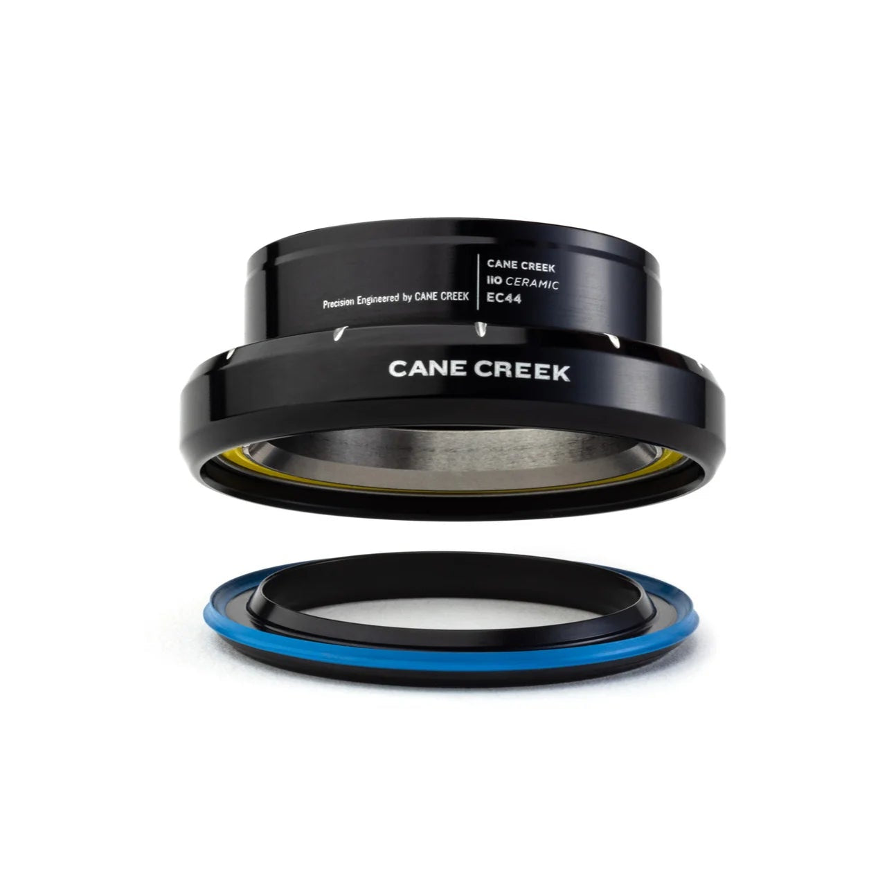 Juego de dirección CANE CREEK 110 Ceramic Tapered , 1 1/8"-1.5", ZS44/28.6/H8 | EC44/40/H12, negro/plata