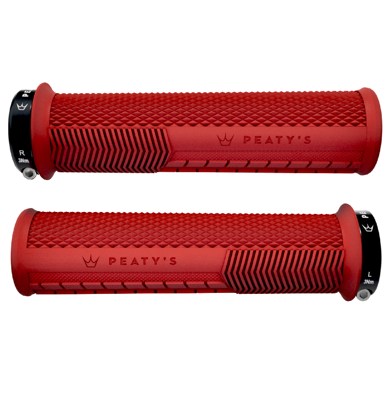 PEATY'S MONARCH KNURL Grips Rojo