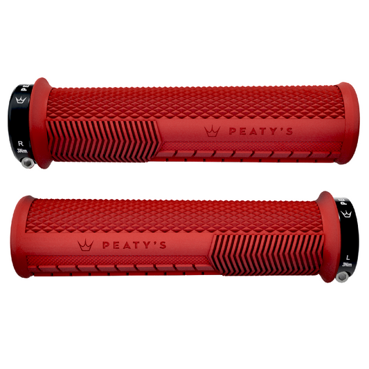 PEATY'S MONARCH KNURL Grips Rojo
