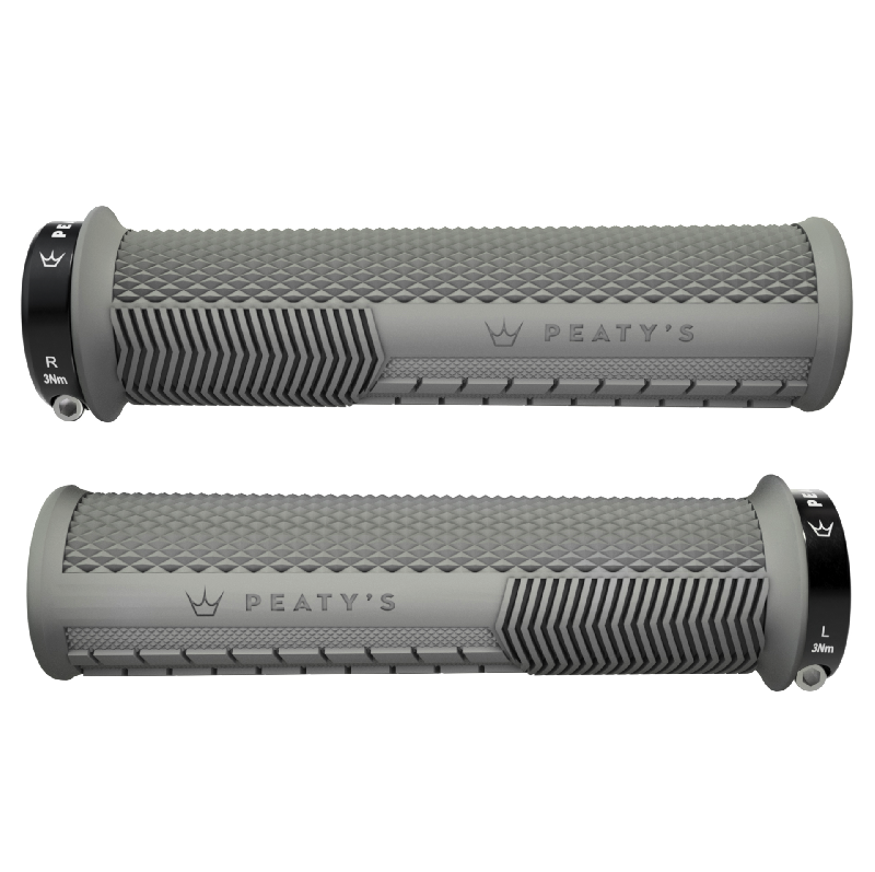 PEATY'S MONARCH KNURL Grips Gris