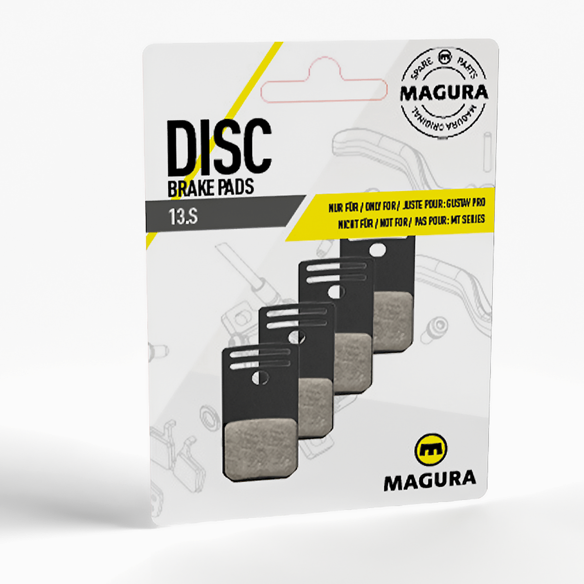 MAGURA GUSTAV PRO 13.S Pastillas ecológicas (paquete de 4)