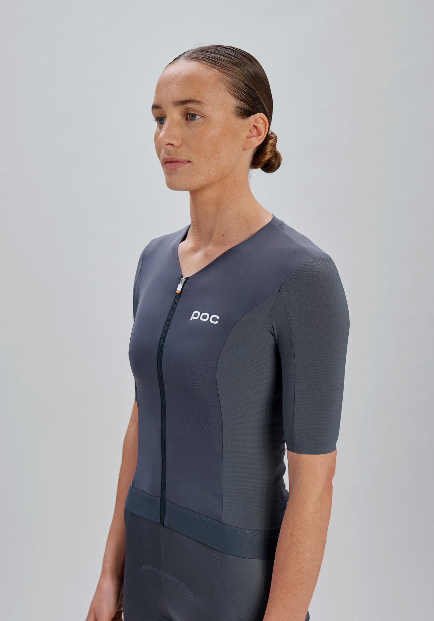Maillot de manga corta para mujer POC RACEDAY Gris