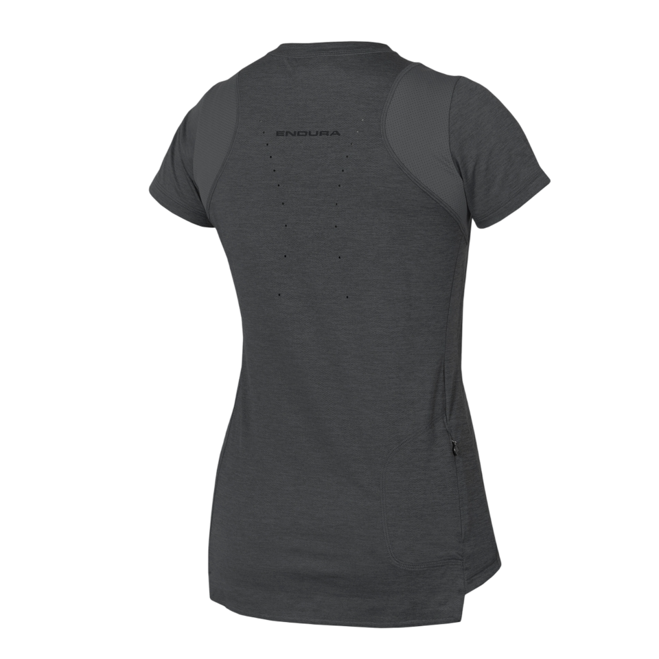 Maillot manga corta ENDURA SINGLETRACK Mujer Gris 2025