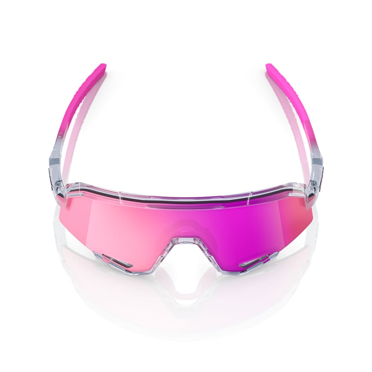 Gafas 100% SLENDALE POLISHED Violeta espejo translúcido
