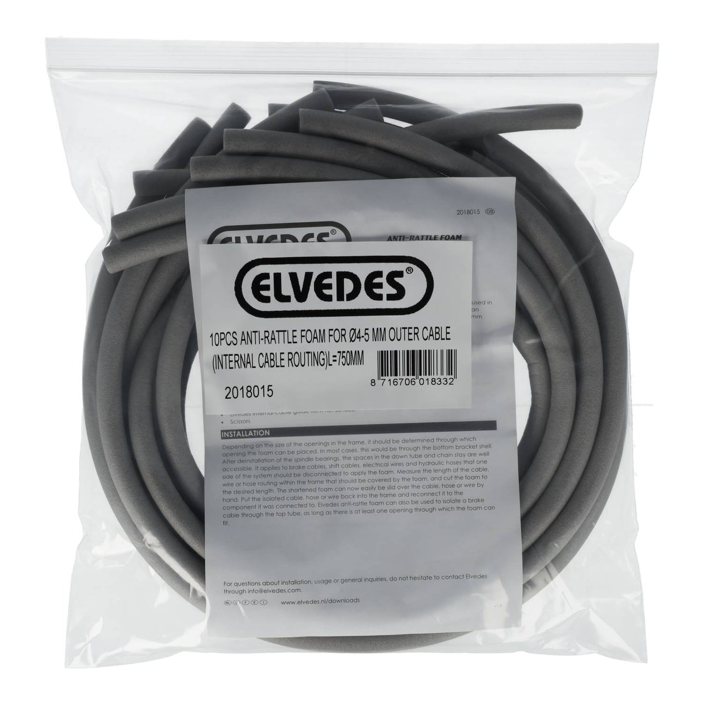 Espuma antirruido interior ELVEDES 10x750mm