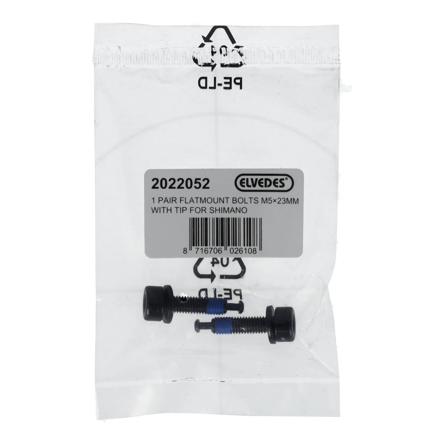ELVEDES FM Shimano M5x23 Tipo C Tornillo montaje pinza trasera
