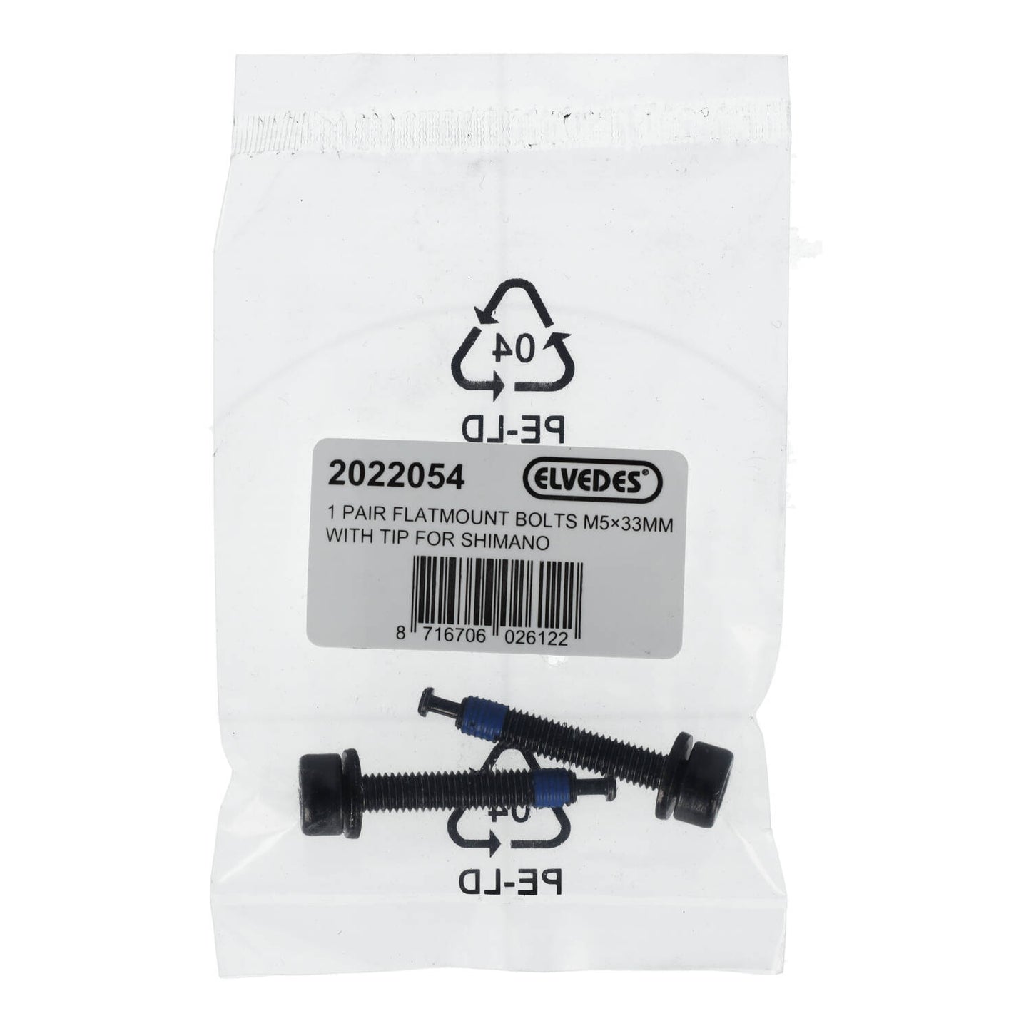 ELVEDES FM Shimano M5x33 Tipo C Tornillo montaje pinza trasera