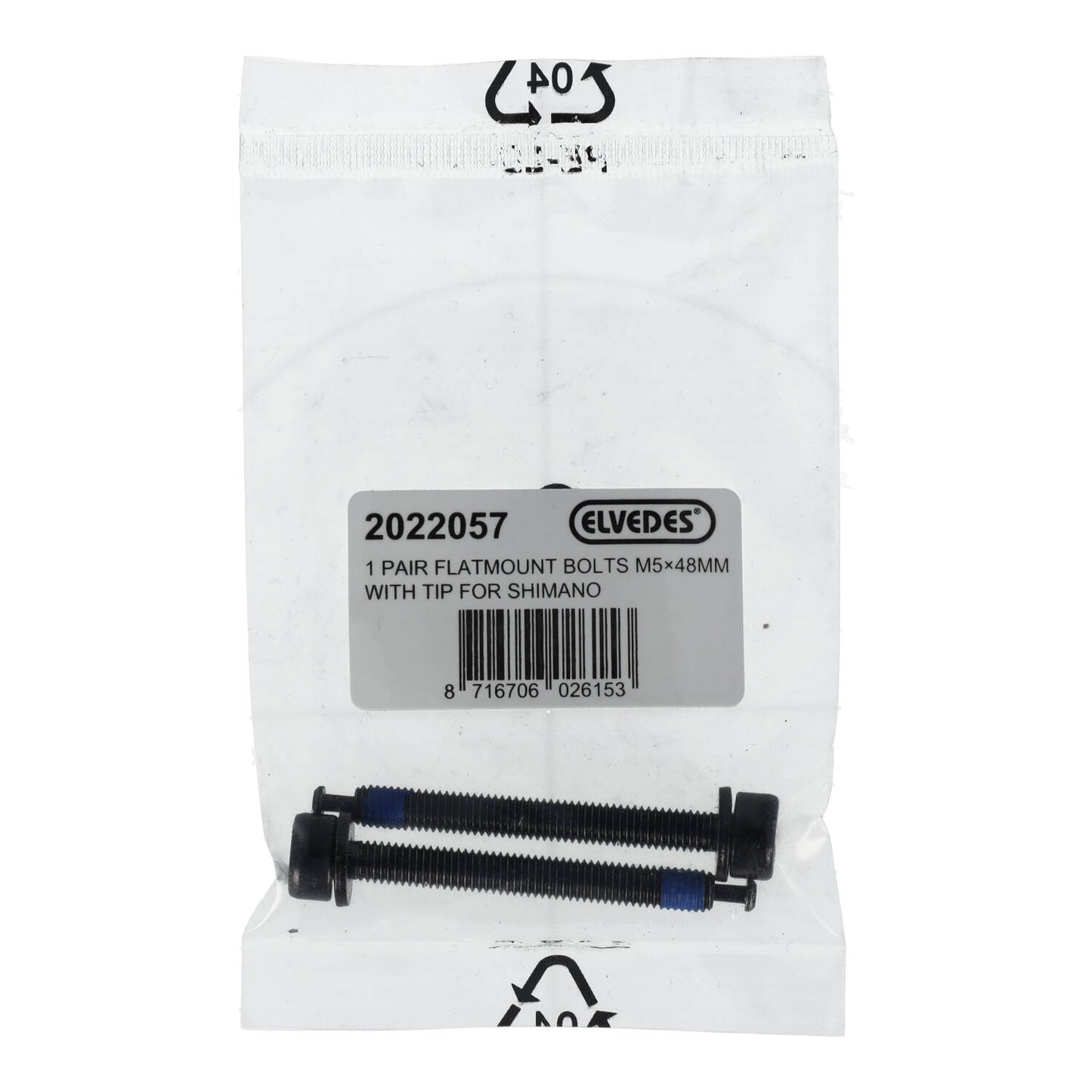 ELVEDES FM Shimano M5x48 Tipo C Tornillo montaje pinza trasera