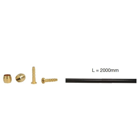 Kit de latiguillos ELVEDES para Shimano BH59 2m Negro + piezas