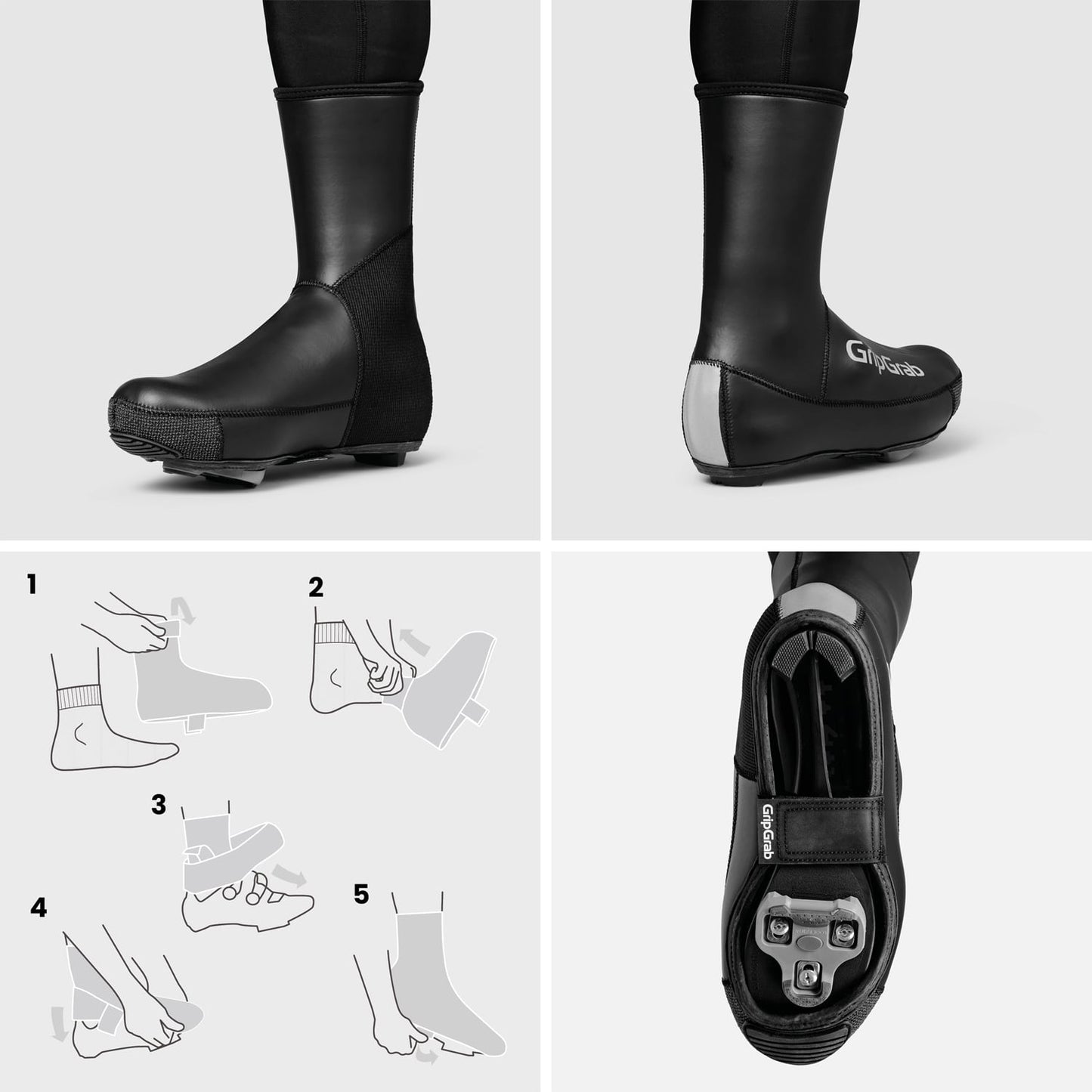 Cubrebotas GRIPGRAB PACR WATERPROOF ROAD Negro