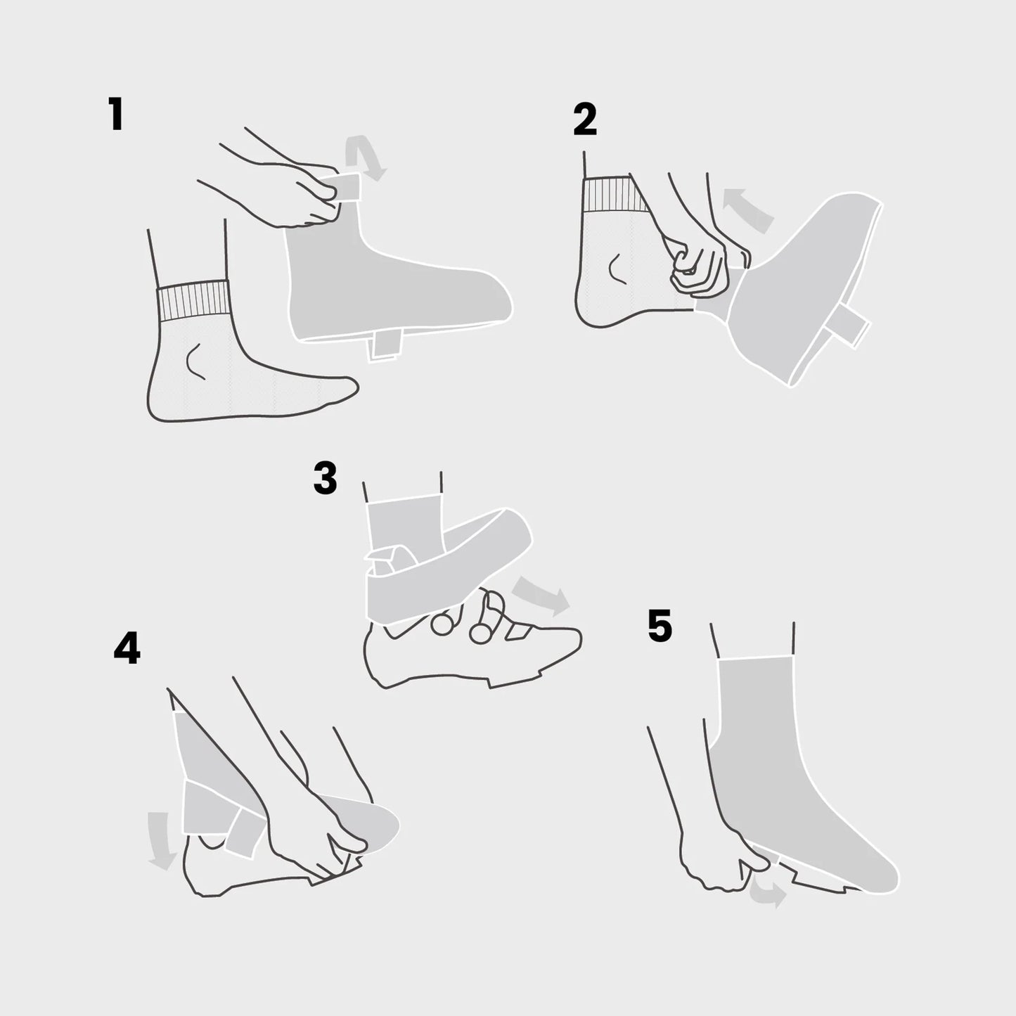 Cubrebotas GRIPGRAB AQUASHIELD 2 WATERPROOF GRAVEL Negro