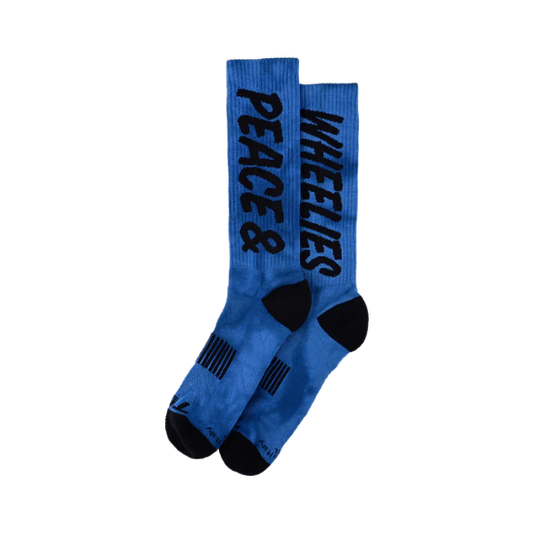 Troy Lee Design PERFORMANCE PEACE & WHEELIES Calcetines Azul