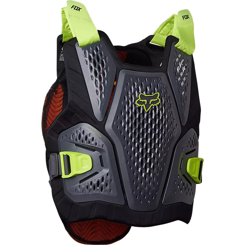 Peto protector FOX RACEFRAME IMPACT SB D3O Negro/Amarillo