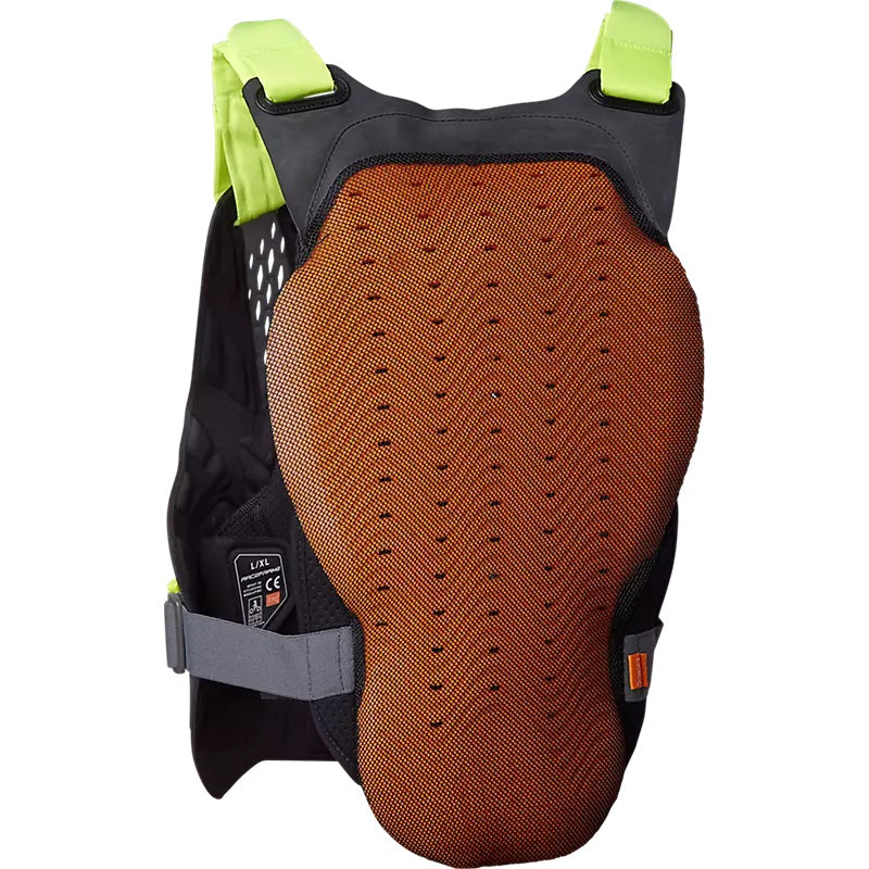 Peto protector FOX RACEFRAME IMPACT SB D3O Negro/Amarillo