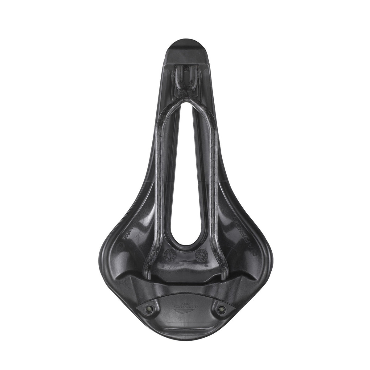 Sillín SAN MARCO Shortfit 2.0 Carbon FX Pro Series S3 - vista inferior