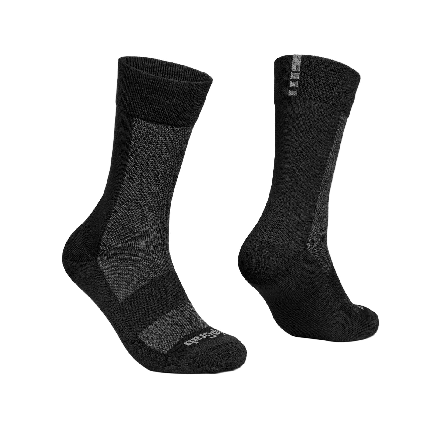 GRIPGRAB ALPINE MERINO ALTO Calcetines Negro