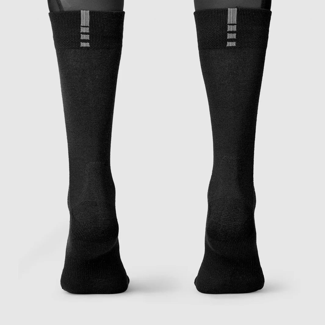 GRIPGRAB ALPINE MERINO ALTO Calcetines Negro