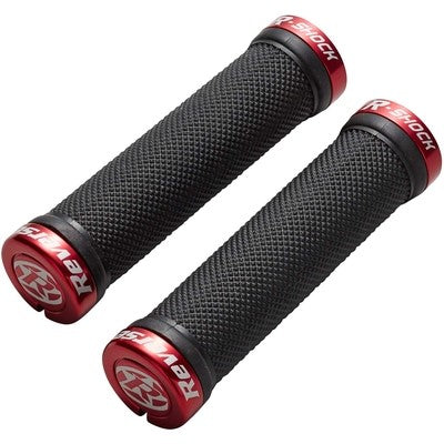 Reverse Components Puños R-SHOCK Lock-On Negro/Rojo