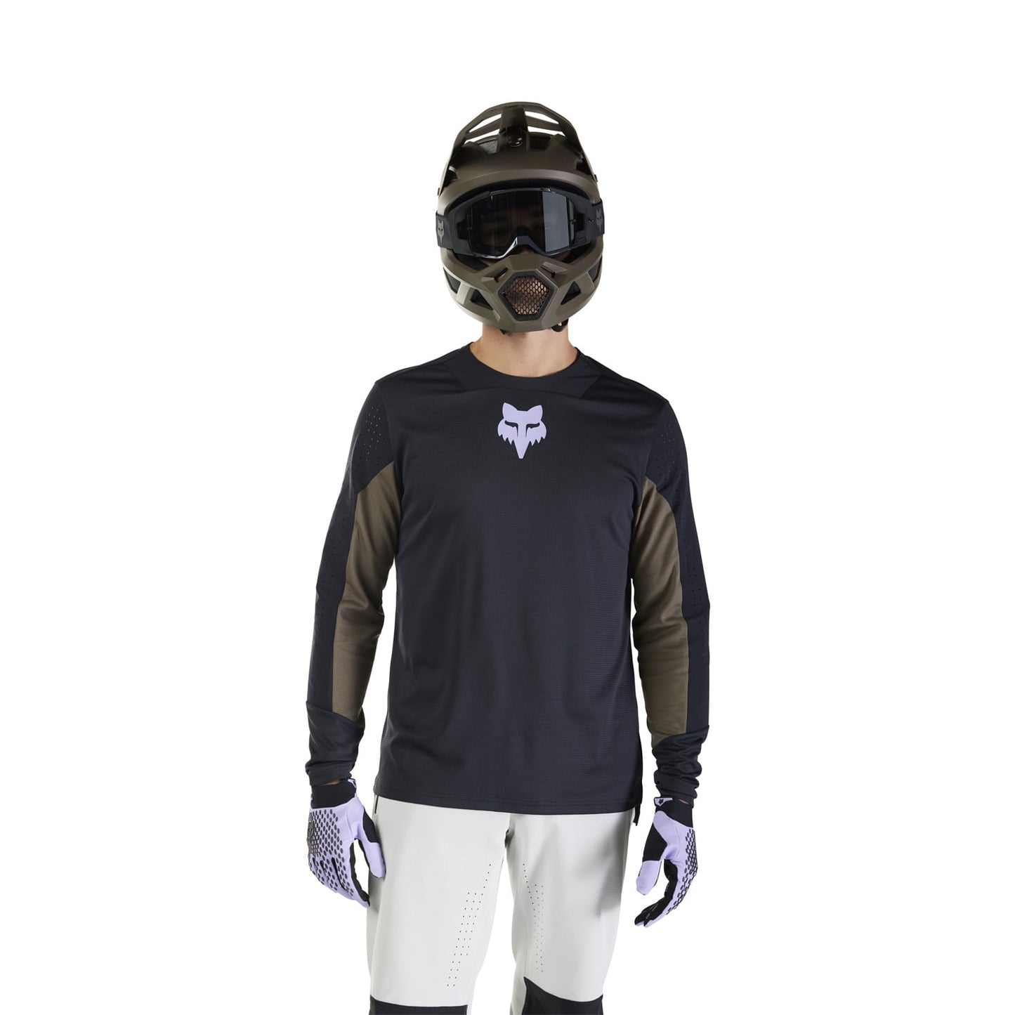Maillot manga larga FOX DEFEND PARK Negro 2025
