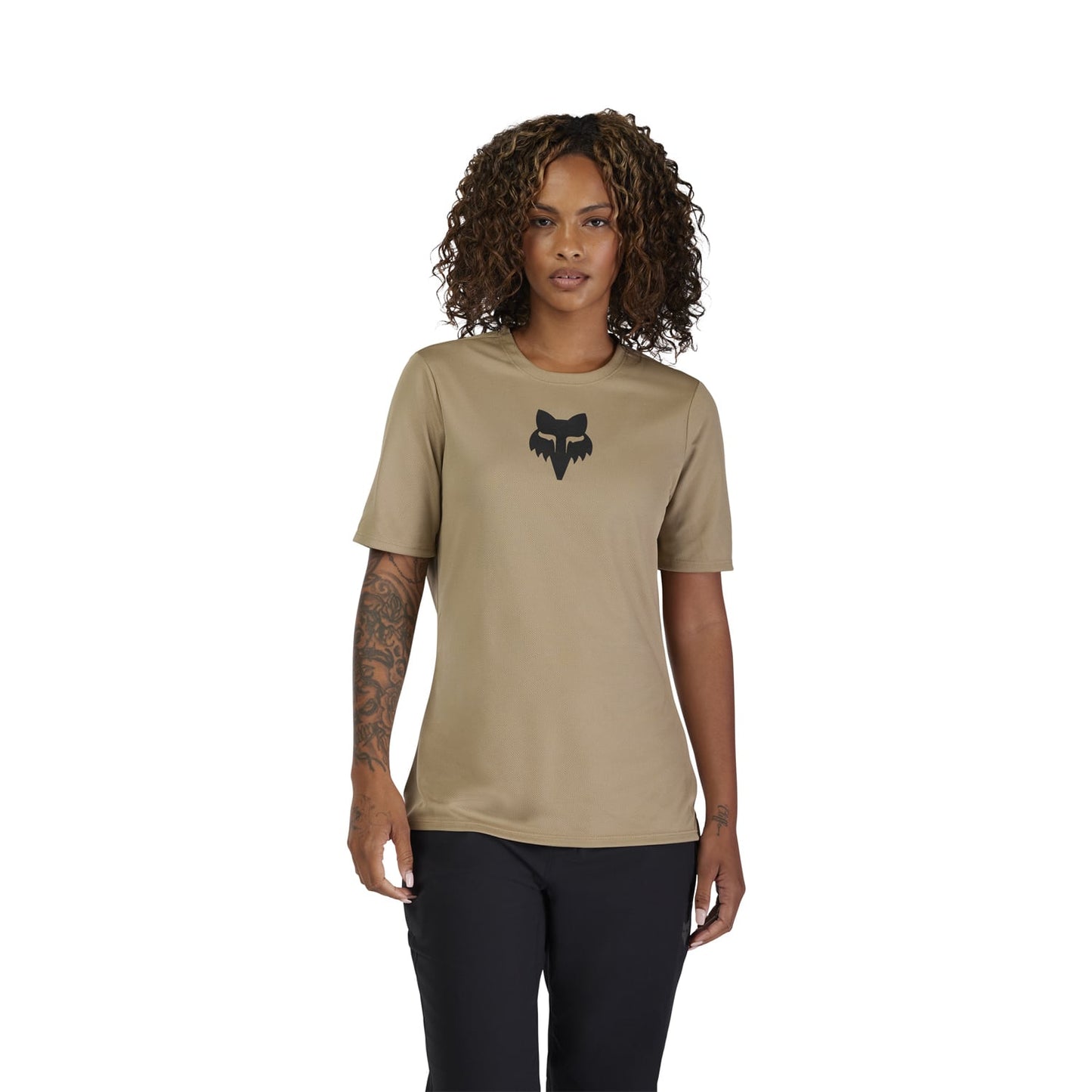 Maillot Mujer FOX RANGER HEAD Manga Corta Beige 2025