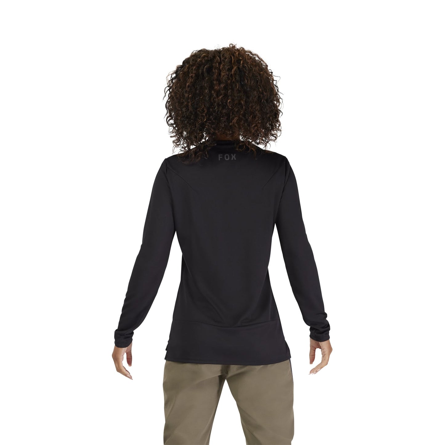Maillot manga larga FOX RANGER HEAD Mujer Negro 2025