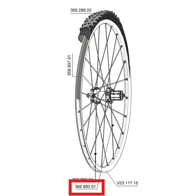 KIT 12 RADIOS TRASEROS MAVIC CROSSROC/CROSSRIDE UST/CROSSMAX ELITE/XA ELITE 27,5" ALLROAD ELITE ROUTE+ 650 275MM