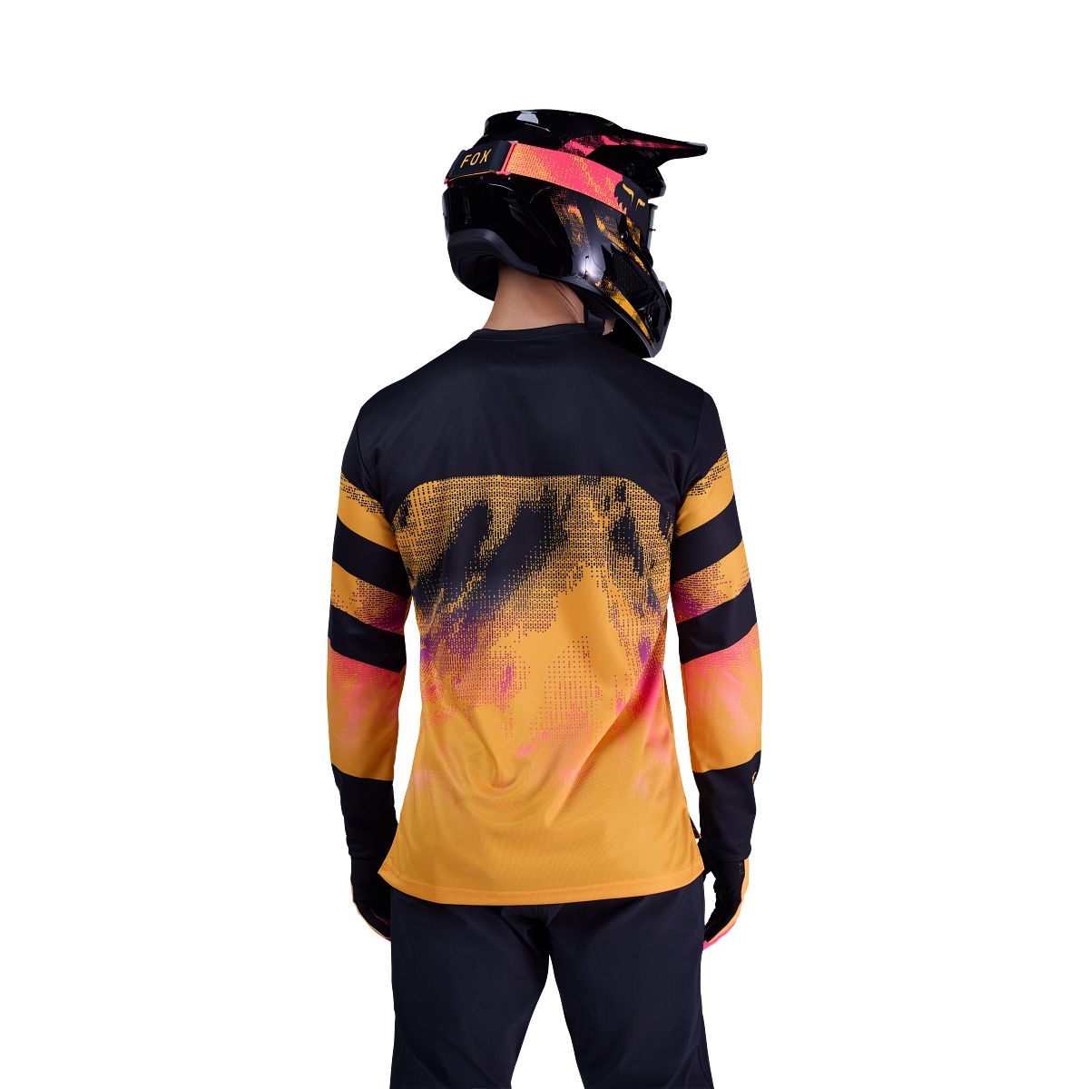 Maillot manga larga FOX RANGER KAIROS Negro/Naranja