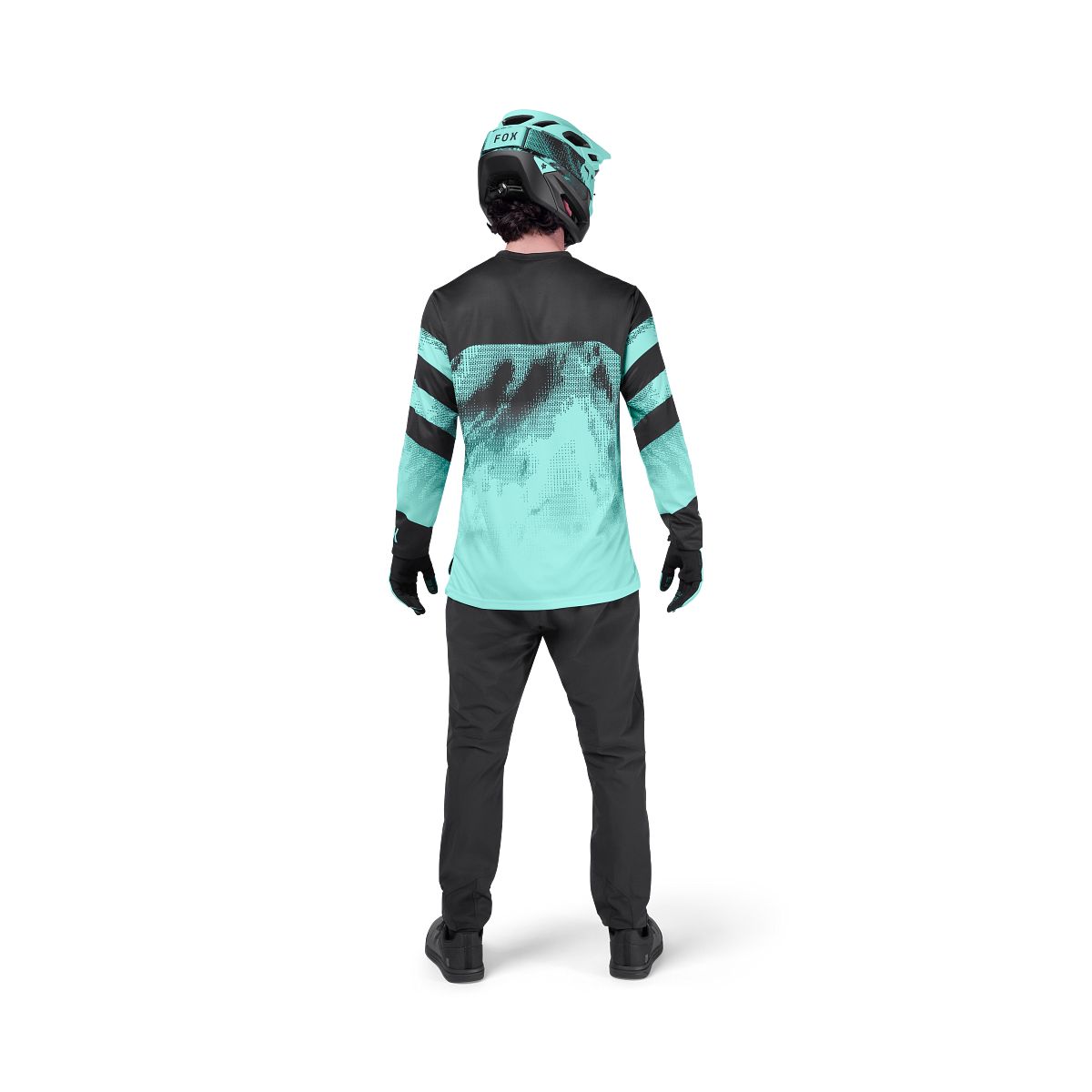 Maillot manga larga FOX RANGER KAIROS Negro/Azul