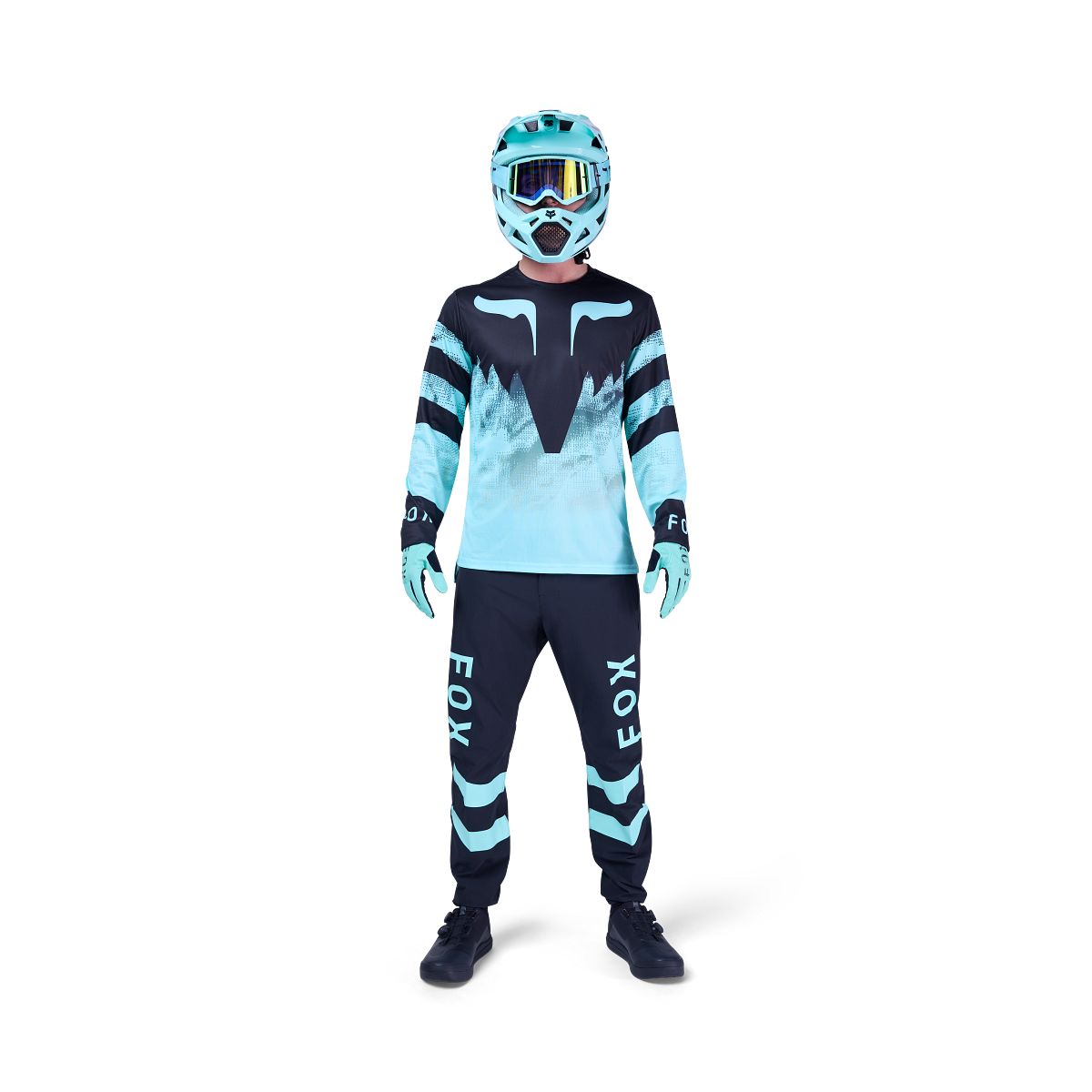 Maillot manga larga FOX RANGER KAIROS Negro/Azul