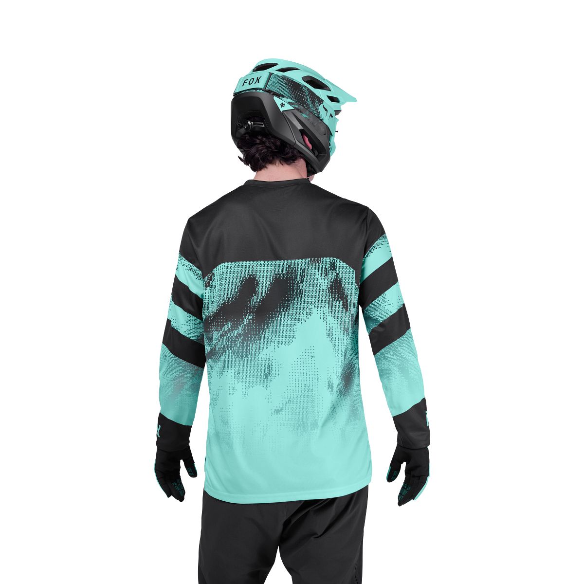 Maillot manga larga FOX RANGER KAIROS Negro/Azul