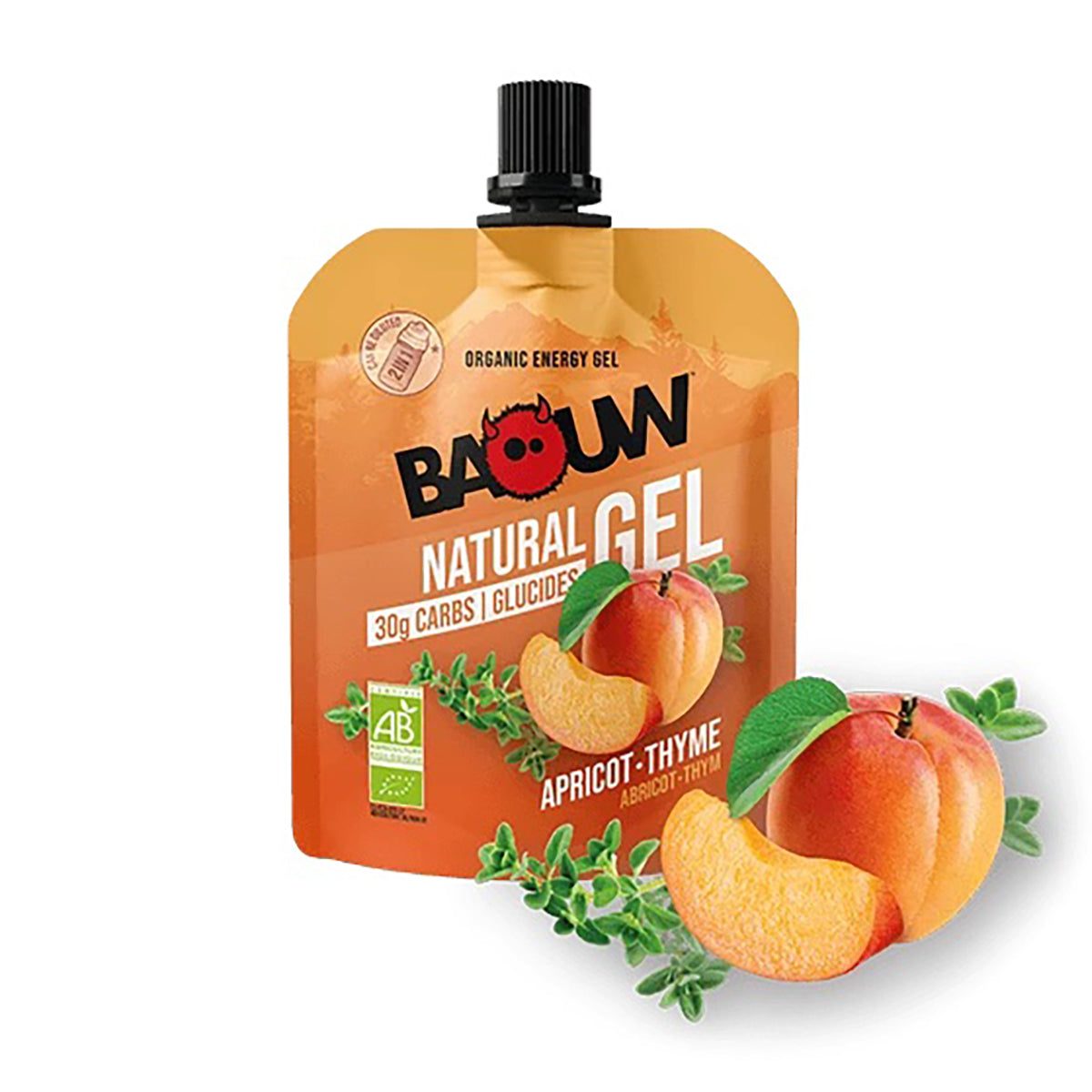 BAOUW Gel Energizante Orgánico Albaricoque-Timo (85g)