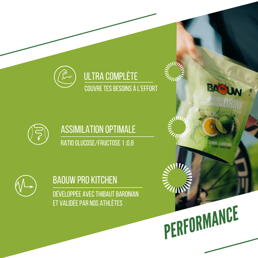 BAOUW ISOTONIC Bebida Energética (585g) Flor de Saúco Limón