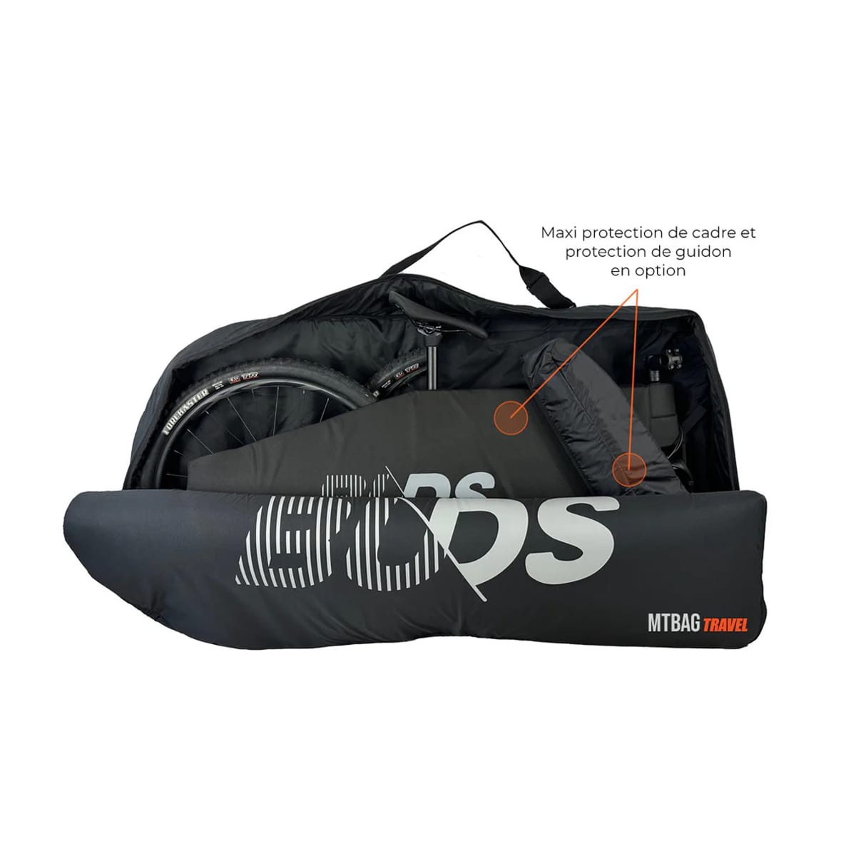 Cubre Bicicleta BUDS MTB TRAVEL 2025 (Especial Avión) Negro