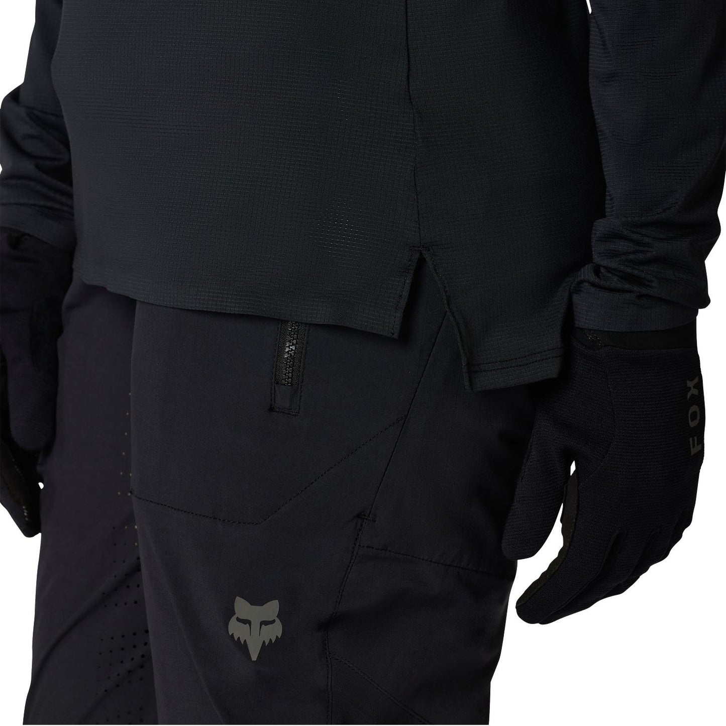 Maillot de manga larga para mujer FOX FLEXAIR Negro