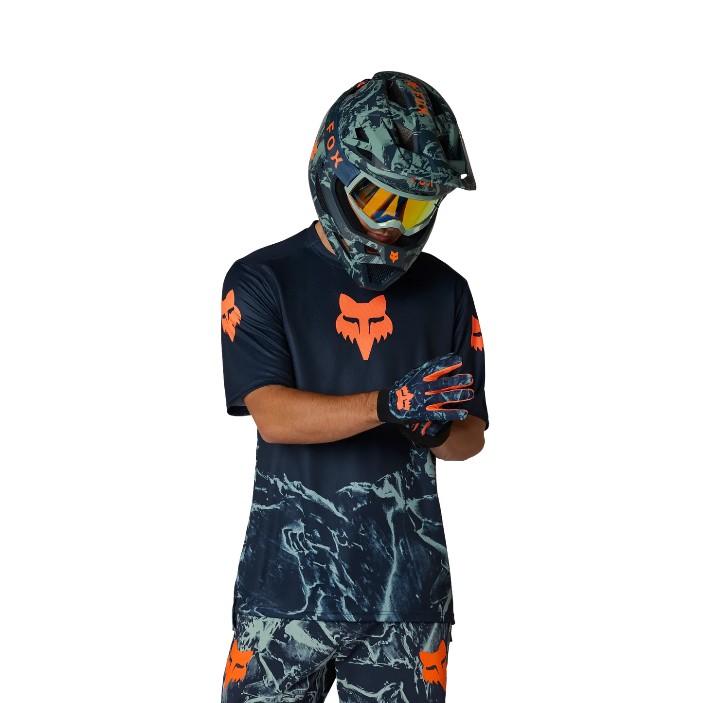 Maillot manga corta FOX RANGER IMAGE PRINT Azul Ártico