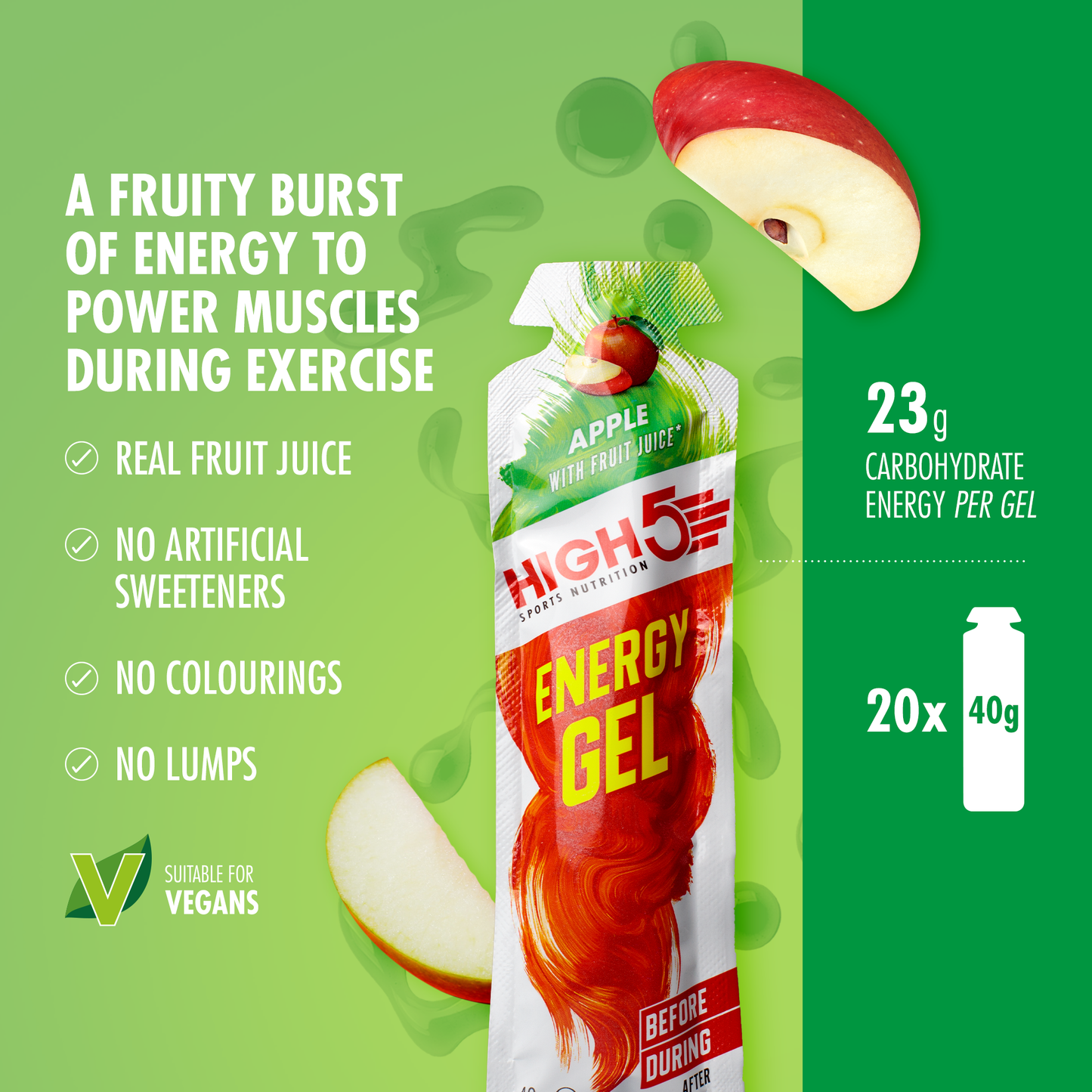 GEL ENERGÉTICO HIGH5 (40 g) Manzana