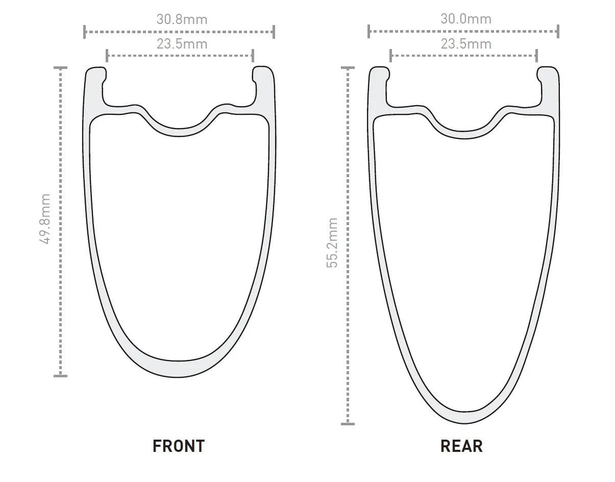 Rueda Delantera ENVE SES 4.5 PRO Tubeless Ready (Center Lock) Negra