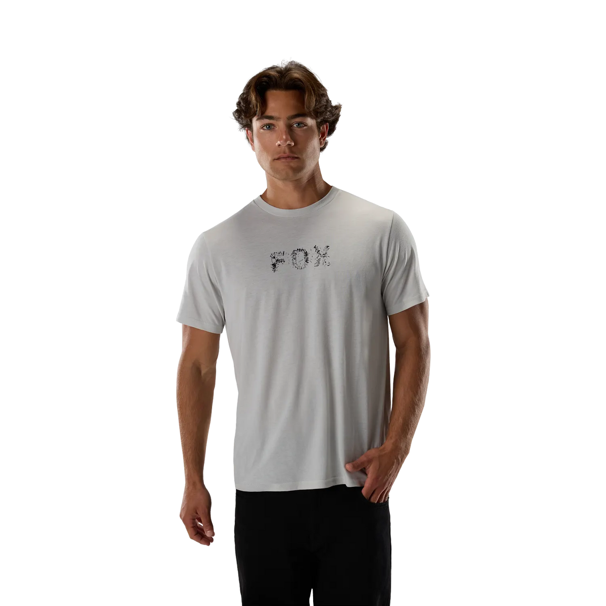 Camiseta FOX SLOWBURN DRI-RELEASE Manga Corta Gris Claro