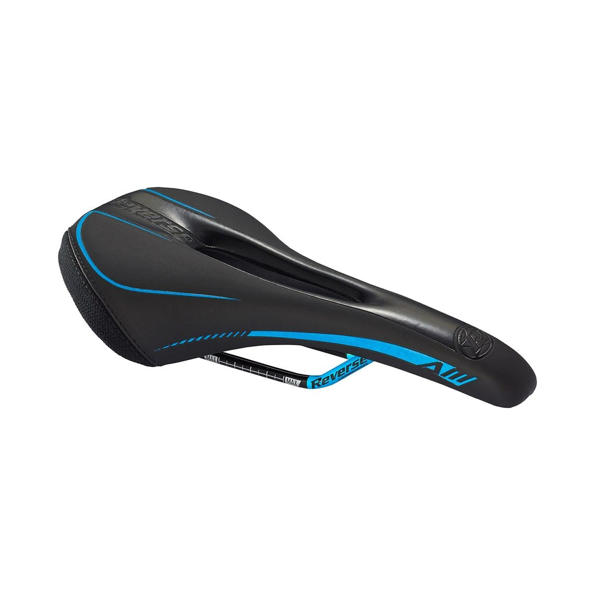 Silla REVERSE COMPONENTS AM ERGO Raíles CrMo Negro/Azul