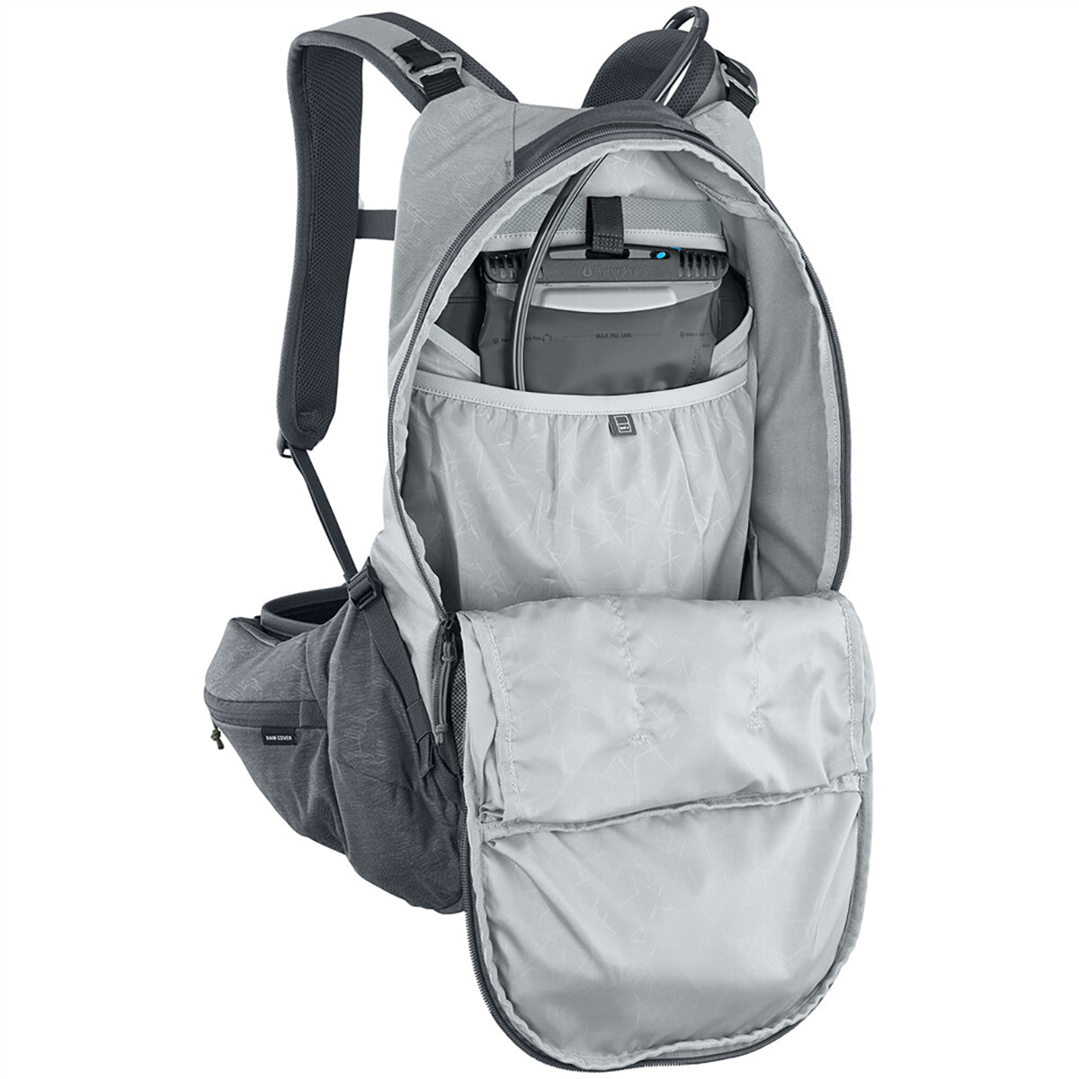 Mochila con Dorsal EVOC TRAIL PRO 16L Gris