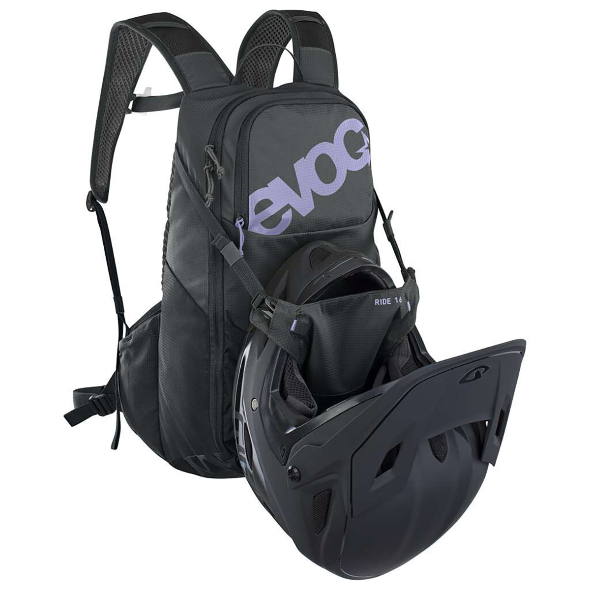 Mochila EVOC RIDE 16 L Negro/Morado