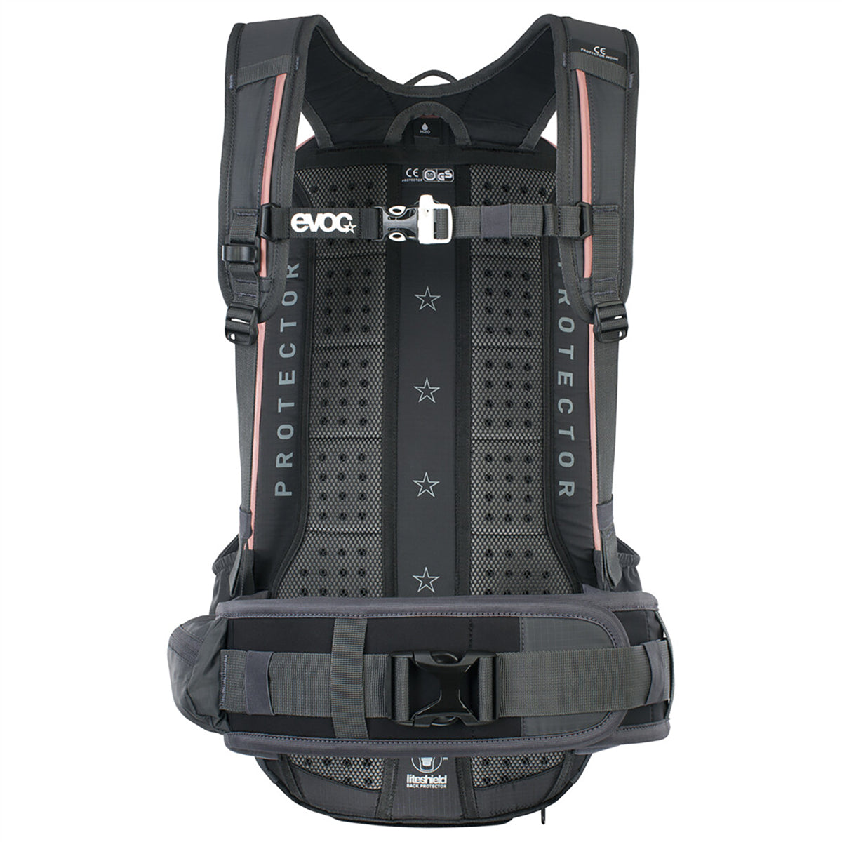 Mochila EVOC PROTECTOR FR ENDURO con Protección Dorsal 16 L Rosa