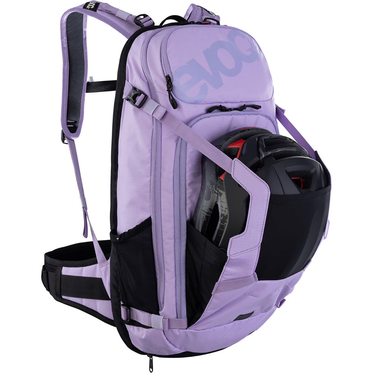 Mochila EVOC TRAIL E-RIDE con protección dorsal 20L Rosa