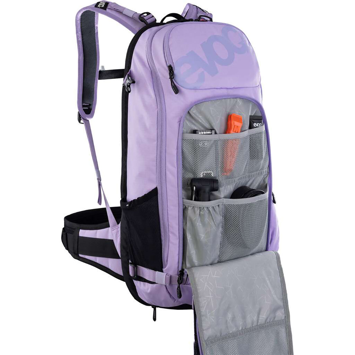 Mochila EVOC TRAIL E-RIDE con protección dorsal 20L Rosa